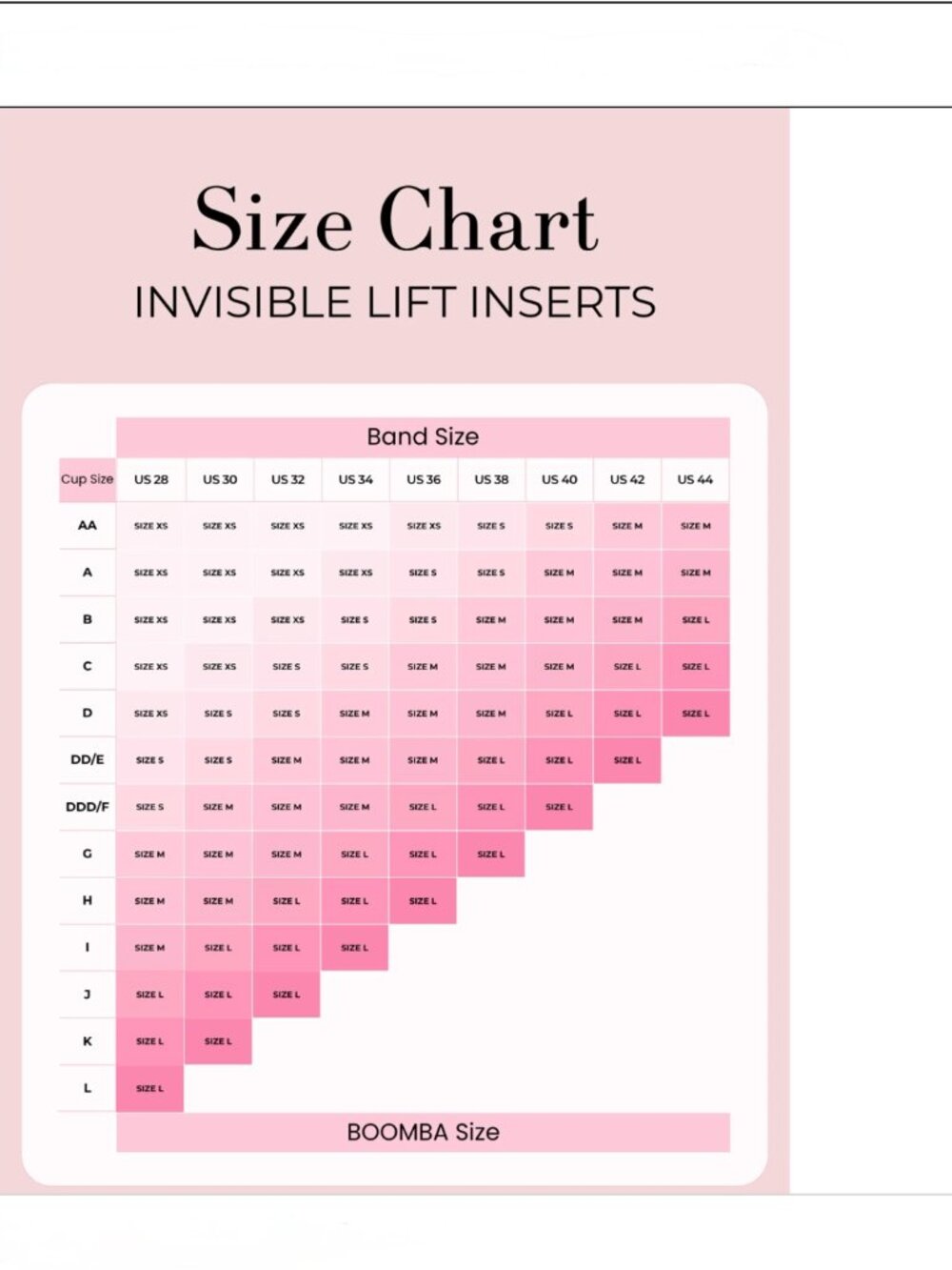 New BOOMBA Invisible Lift Inserts - Multiple Sizes and Colors - Picture 5 of 10